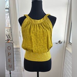 Anthropologie Smocked Strappy Open Back Top small workwear holiday‎ party